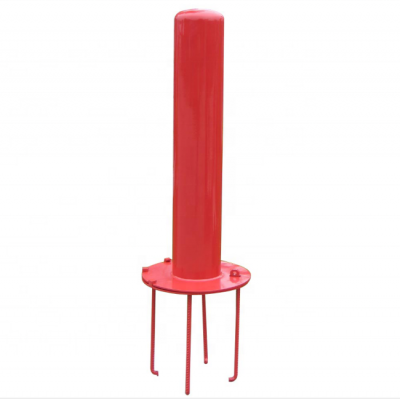 Removable embedded mount metal safety bollards