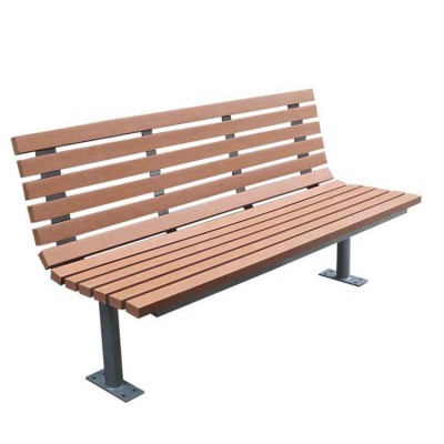 Metal and recycled plastic street furniture factory outdoor bench seat