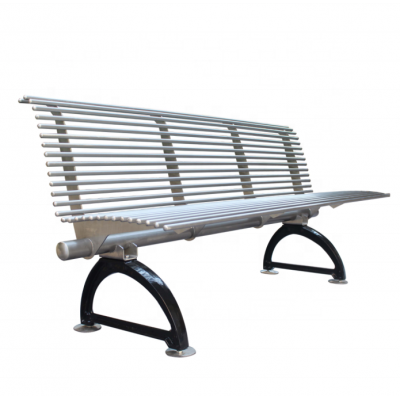 Modern cast iron legs and 304 stainless steel garden park bench