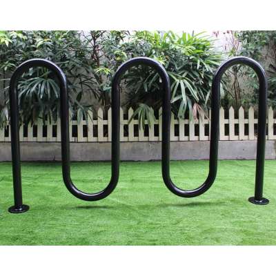 Gavin powder coated steel pipe cycle stand metal bike carrier for parking 5 bikes