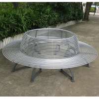 Gavin outdoor aluminum round bench,aluminum bench seat