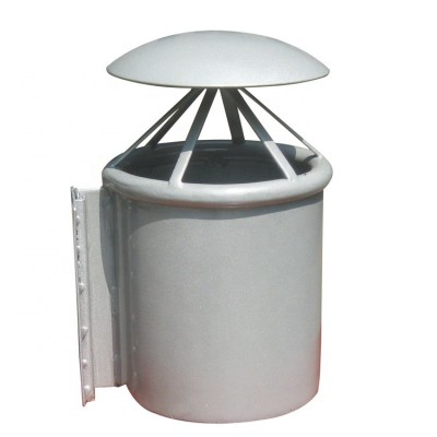 Powder coated metal ash urn outdoor ashtray