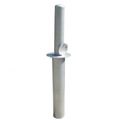 Durable semi automatic rising parking bollards security bollards