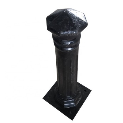 Metal cast iron traffic bollard