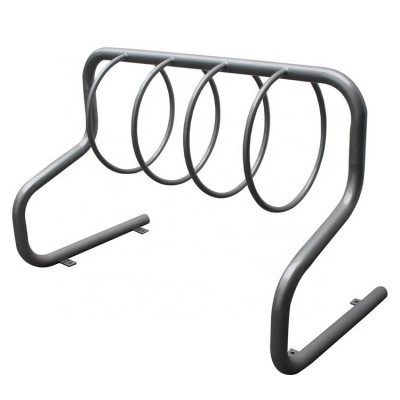 Surface mounted metal bike vehicle parking rack