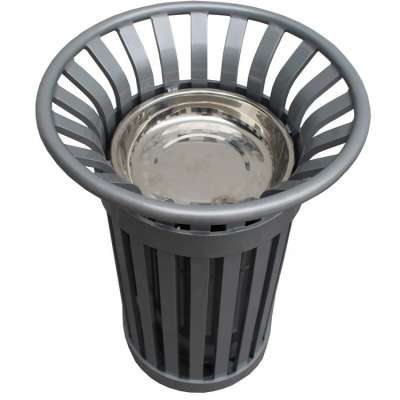 Custom made metal outdoor ashtray bin