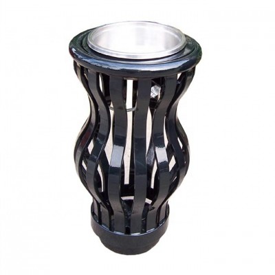 Powder coated metal outdoor cigarette urn