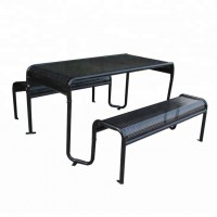 Patio picnic table and chair set/metal outdoor table set