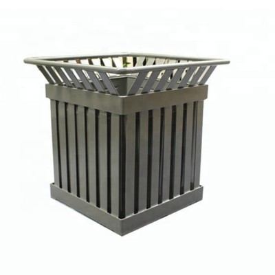 Wholesale square metal planters outdoor flower pots