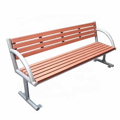 Gavin customized patio benches outdoor wood seat pan with metal bench legs