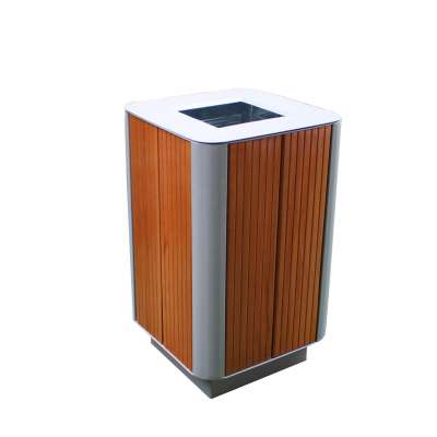 Guangzhou Gavin outdoor public street timber trash bin