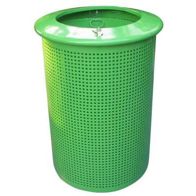 Large commercial outdoor metal garbage bin