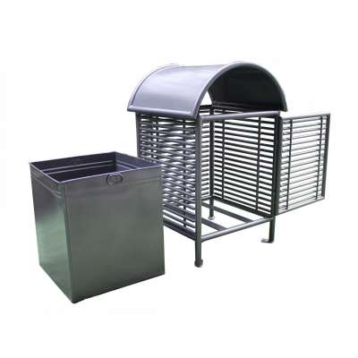 Gavin outdoor metal  street waste dustbin park dustbin street dustbins with 120L liner