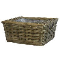 Hot selling wicker  garden flower pots set of three